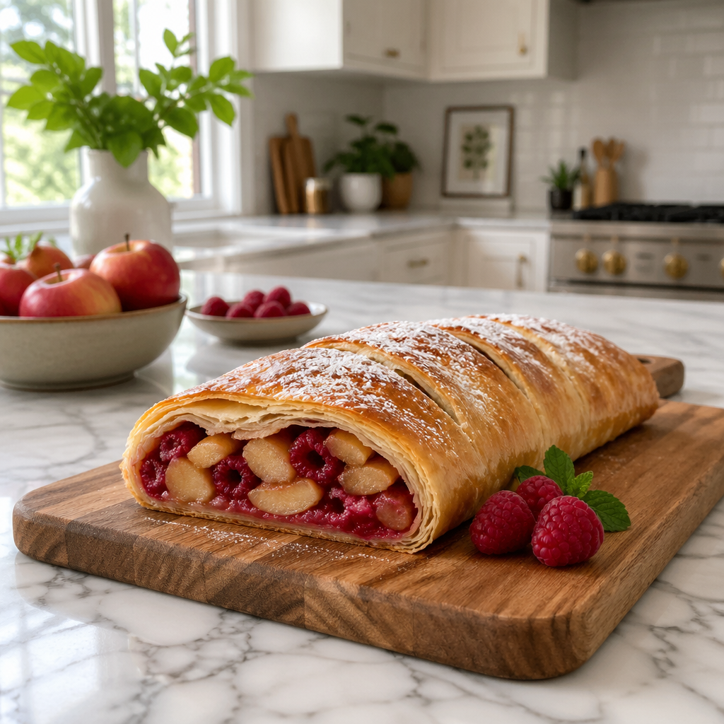 Delicious Apple Raspberry Strudel That’s Bakery-Style Flaky