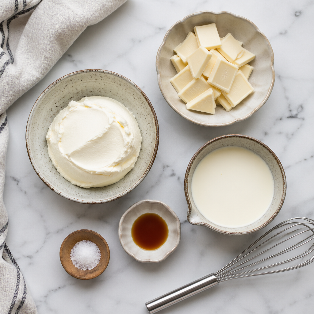 No-Bake White Chocolate Mascarpone Cream Pots (Silky)