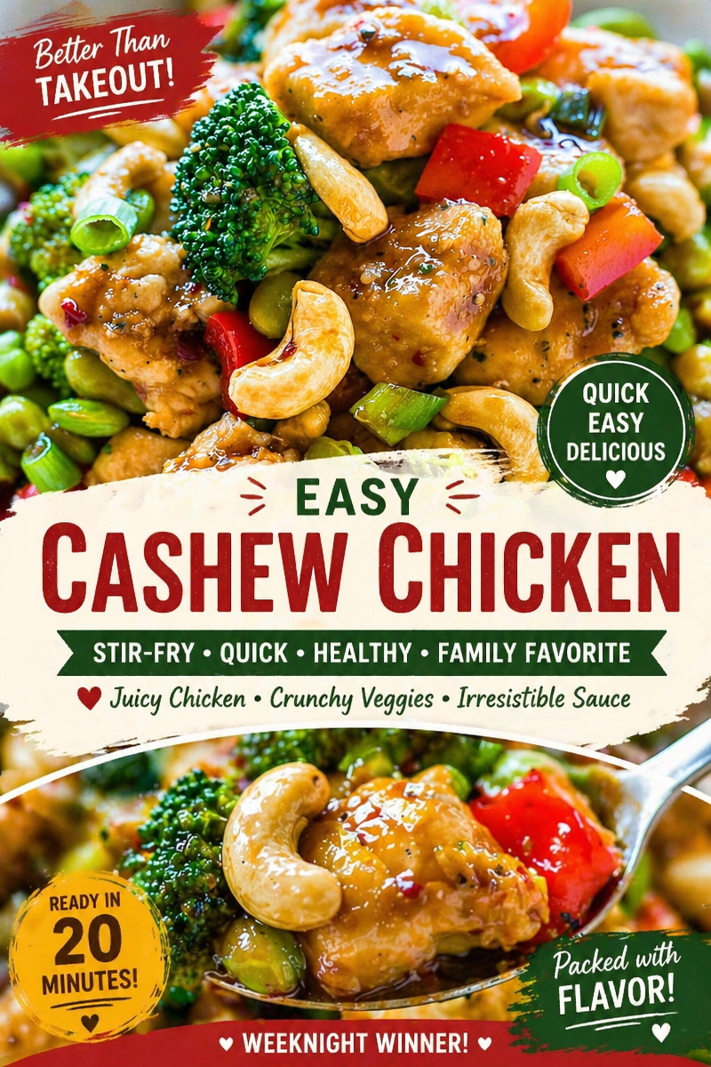 Easy Cashew Chicken Better Than Takeout — 20 Minute Recipe