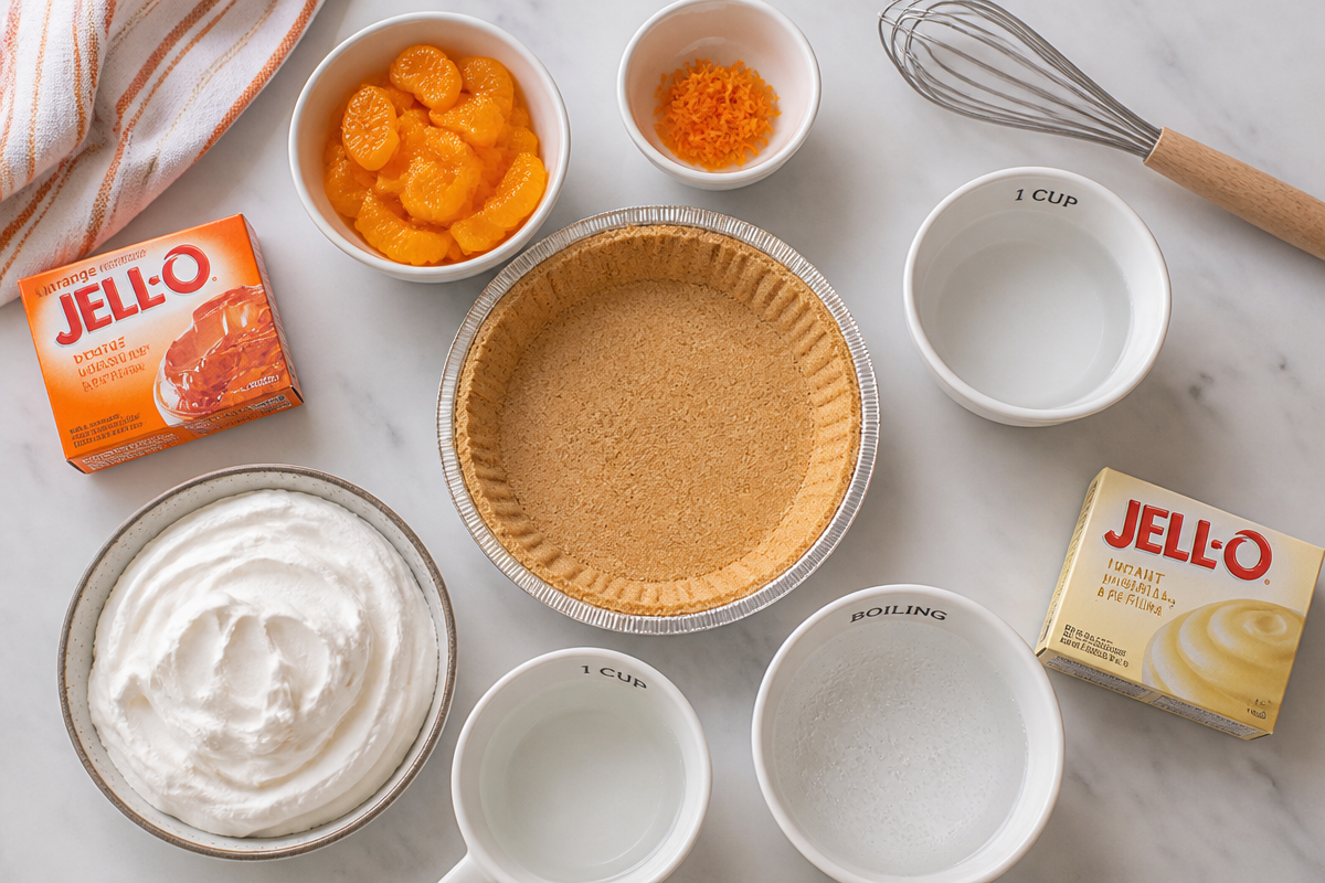 Delicious Orange Jello Creamsicle Pie - A Sweet Summer Treat