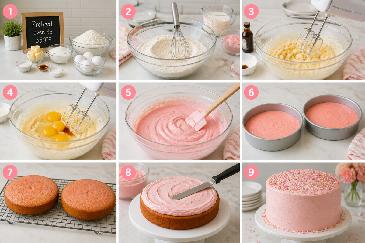 Delightful Pink Celebration Cake to Sweeten Your Special Day