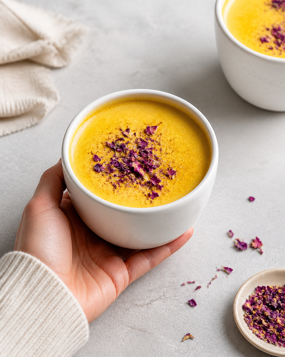 Easy Turmeric Latte — Golden Milk Warm Drink